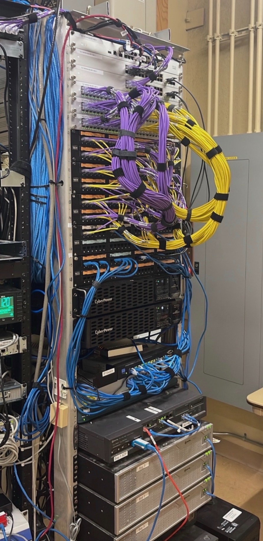 After closet cleanup and cable management